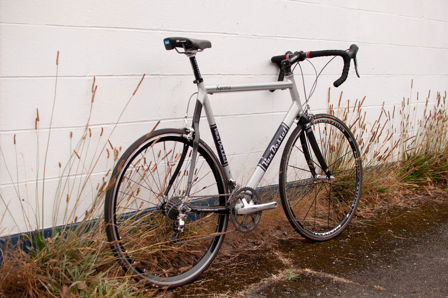 2009 Van Dessel Kermis Lightweight Vintage Road Bike, 59cm, Silver, Navy & Carbon