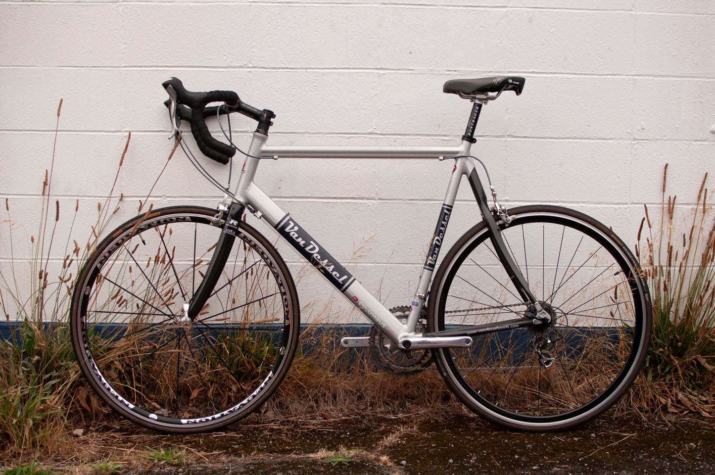 2009 Van Dessel Kermis Lightweight Vintage Road Bike, 59cm, Silver, Navy & Carbon