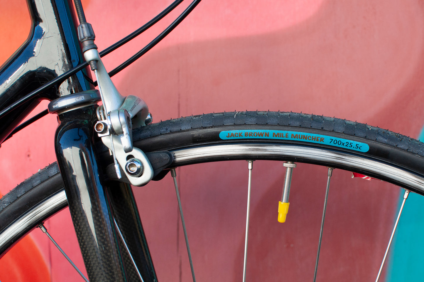 90s Vintage Cannondale Road Bike, Made in USA, Purple, Black & Yellow, 61 cm/XL