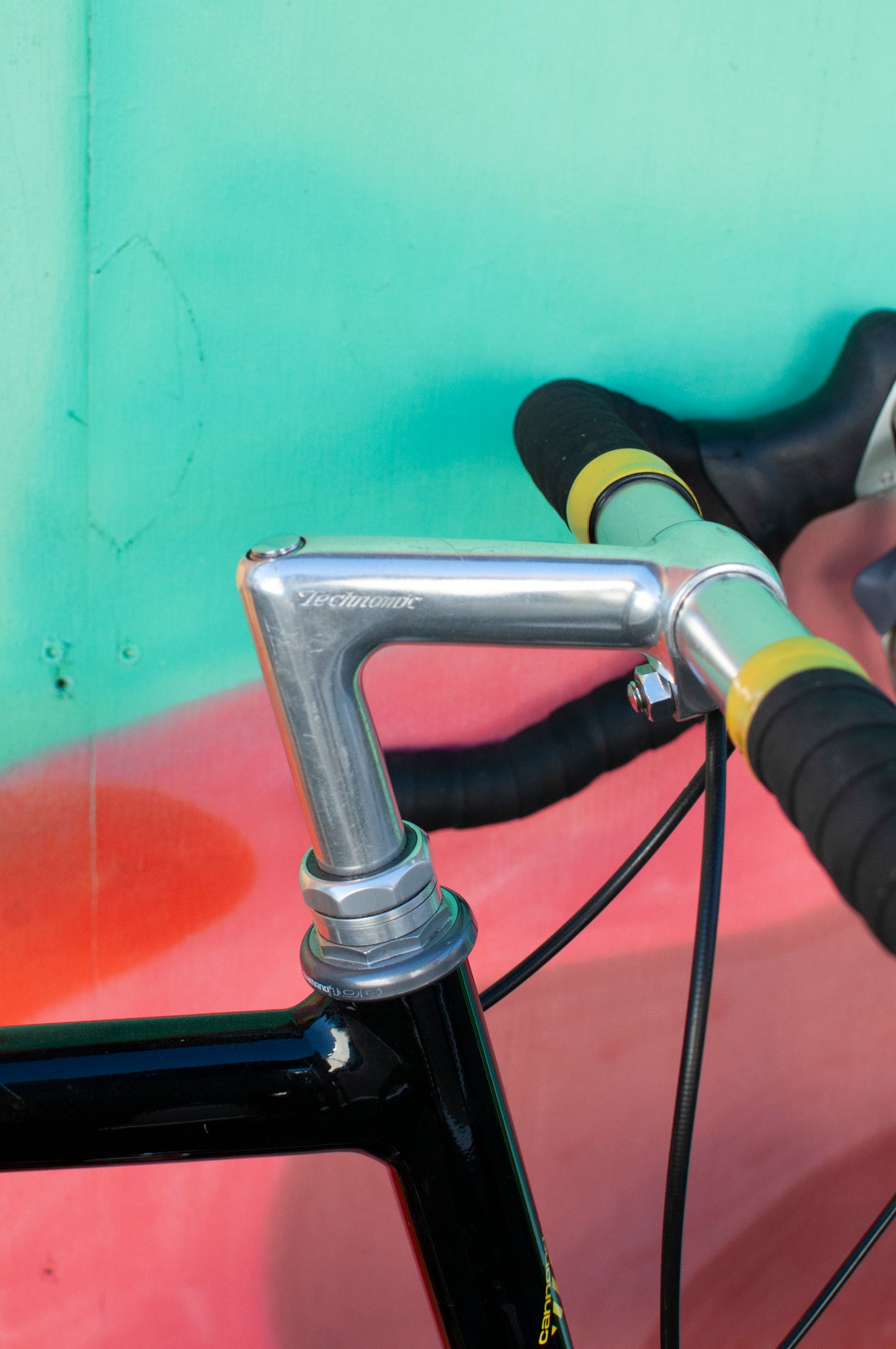 90s Vintage Cannondale Road Bike, Made in USA, Purple, Black & Yellow, 61 cm/XL