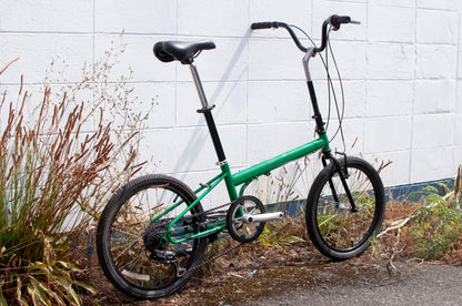 Bike Friday OSATA adjustable size mini velo, green, made in Eugene, OR