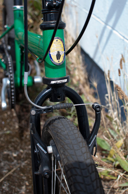 Bike Friday OSATA adjustable size mini velo, green, made in Eugene, OR
