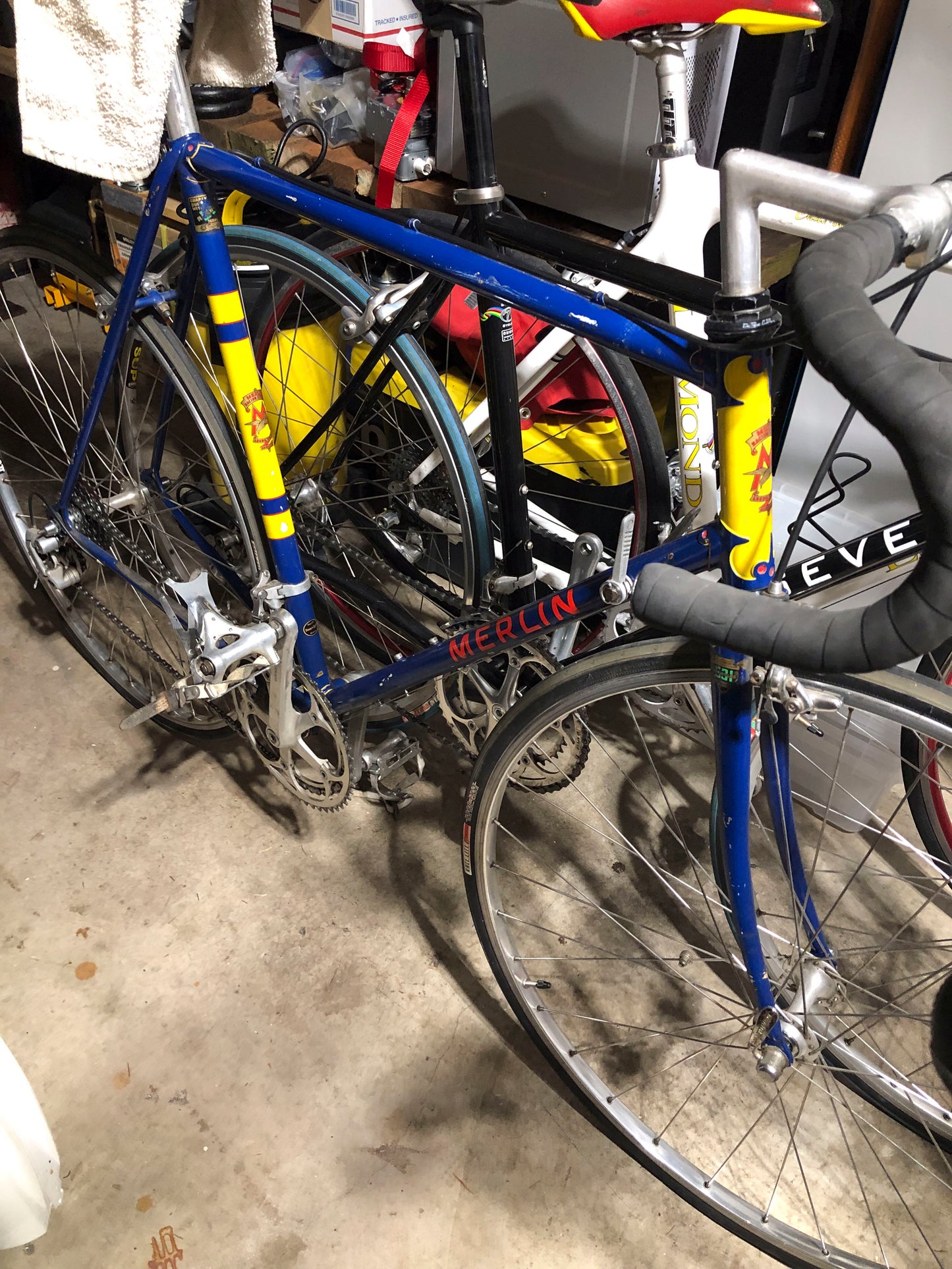 Merlin Racing Cycles, Blue, Large Vintage Road Bike