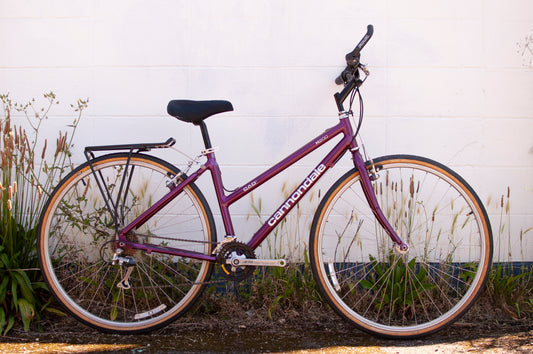 Cannondale H200 Step-Thru Hybrid City & Trail Bike, Cranberry Red, 41cm/XS
