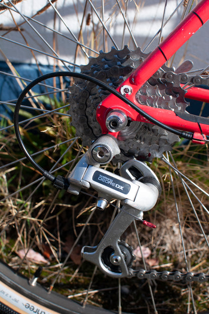 90s Diamondback DB Apex All Terrain Bike, Red, Yellow & Blue, 45cm/Small-Medium