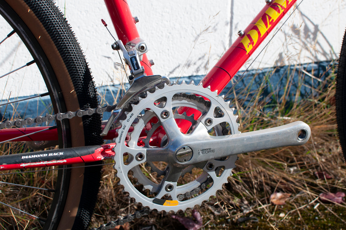 90s Diamondback DB Apex All Terrain Bike, Red, Yellow & Blue, 45cm/Small-Medium