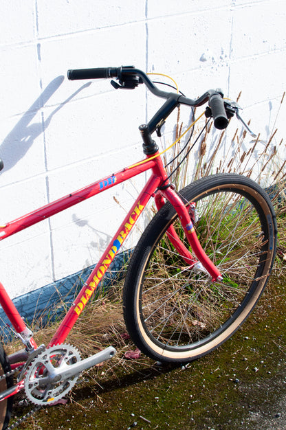 90s Diamondback DB Apex All Terrain Bike, Red, Yellow & Blue, 45cm/Small-Medium