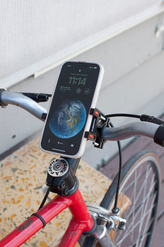 Bicycle Cellphone Holder, black & red
