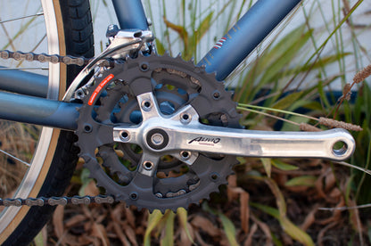 1996 Gary Fisher Zebrano All-Arounder Bike, made in USA, 44cm/Small, matte metallic blue & gold