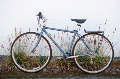 1996 Gary Fisher Zebrano All-Arounder Bike, made in USA, 44cm/Small, matte metallic blue & gold