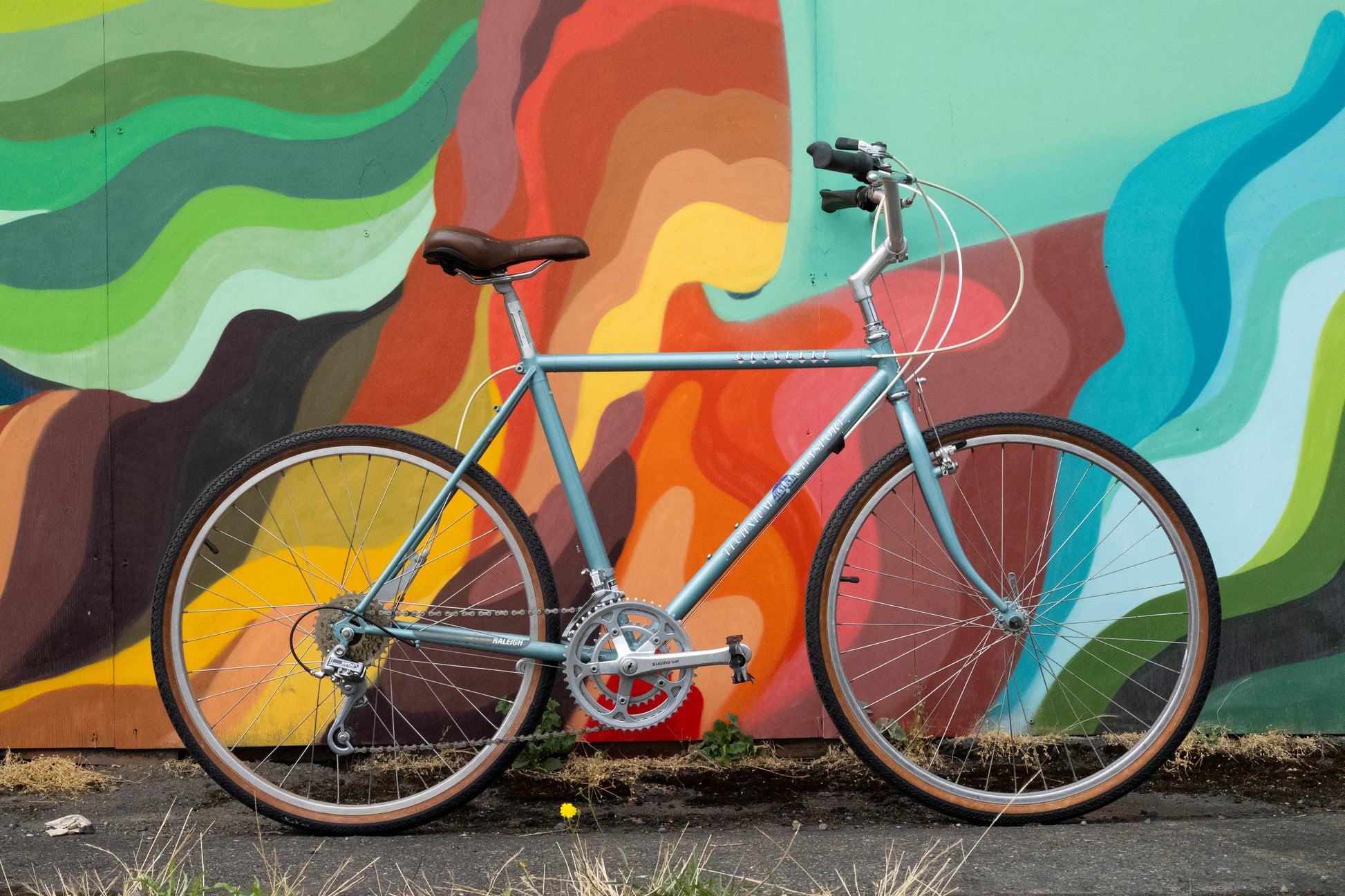urban sport bike Raleigh CityLite Technium CitySport teal vintage aluminum cruiser bike – Cycle & Coffee