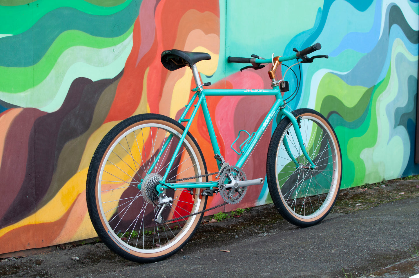 90s Scott US Ski Team Sawtooth All Terrain Bike, Teal, 47cm/Small