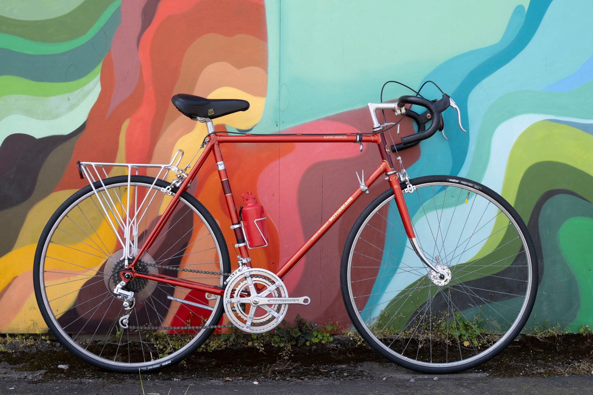 motobecane rennrad 80er Vintage Motobecane Super Mirage Touring Bike, Red & Gold, 58cm – Cycle & Coffee