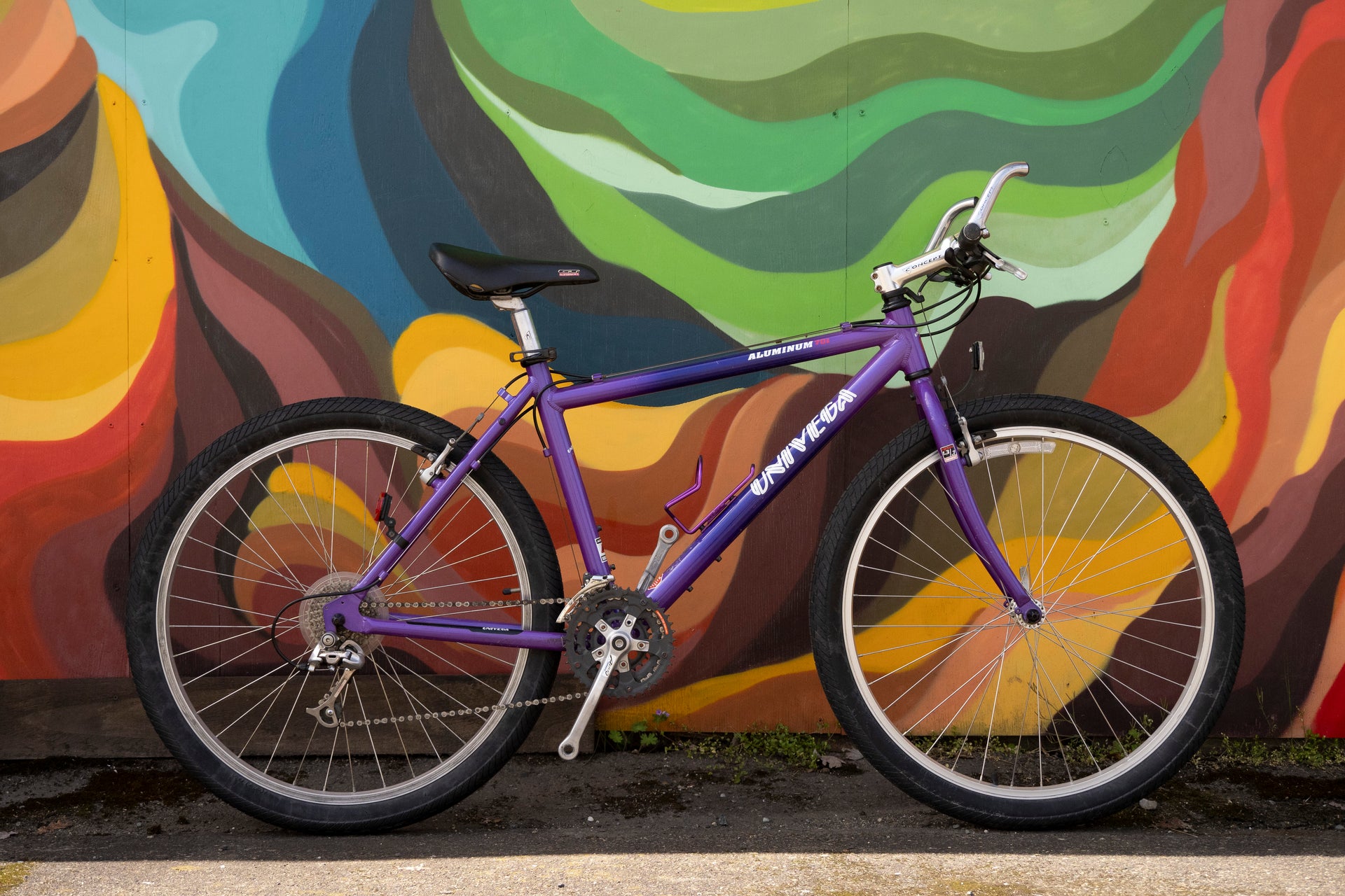 mountainbike univega Univega Aluminum 701 All-Terrain Bike, purple, 43cm/XS – Cycle & Coffee