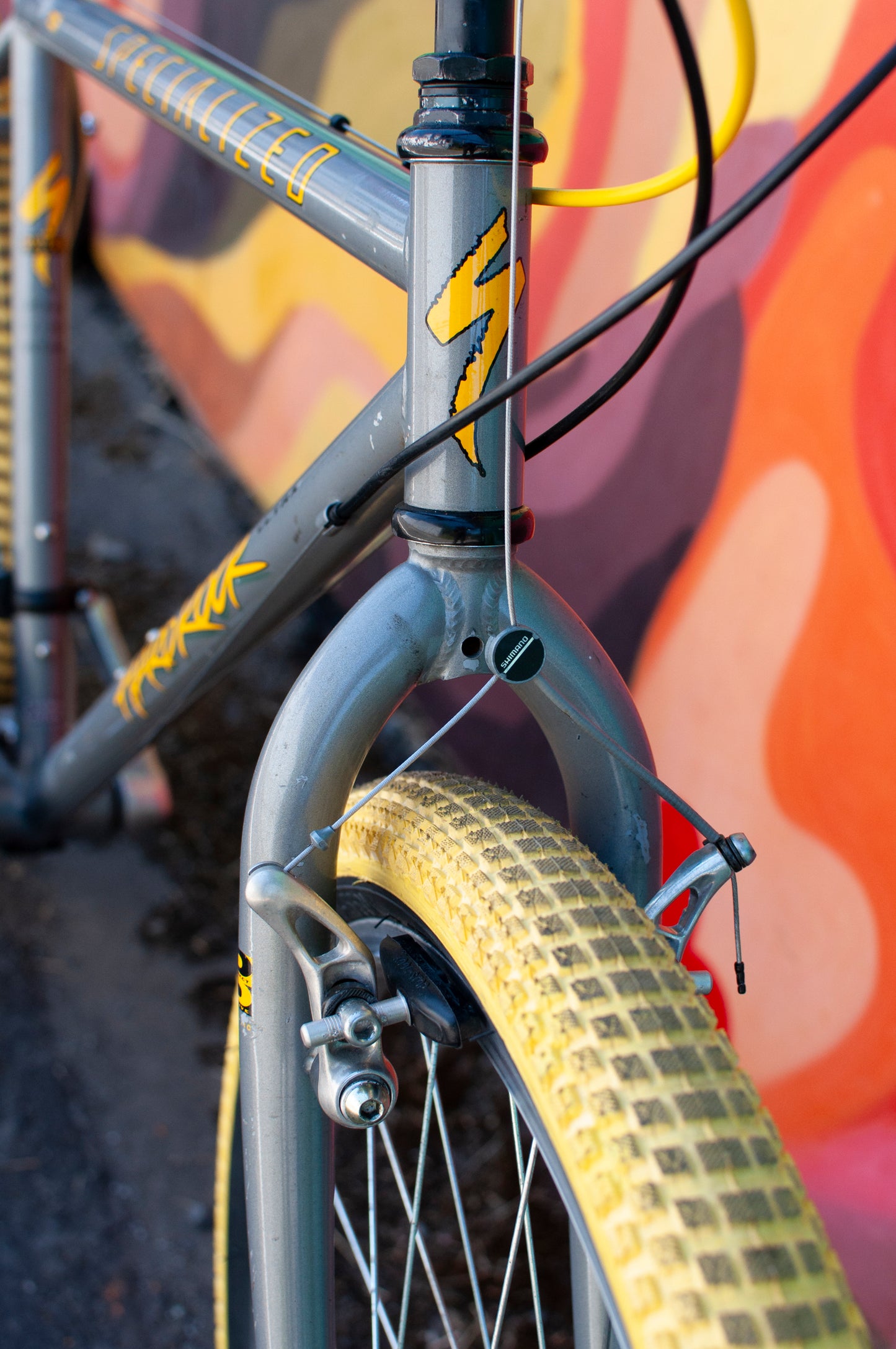 Late 90s Specialized Hardrock Ultra, All Terrain Bike, Grey & Yellow, 43cm/XS
